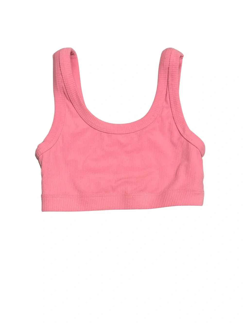 Alo Yoga Wellness Pink Ribbed Bra Tank Top